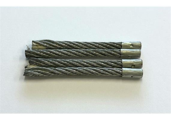 Drahtseil - Segmente 8 mm hart  zugeschnitten auf Mass  abgepresst
