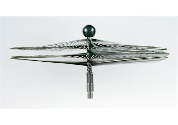 Flachstahlbürste fein M10 / 200 mm