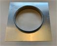 Reduzierstück CR315 mm / Flach  Anschlussblech für Schlauch 315 mm an Flachkanal